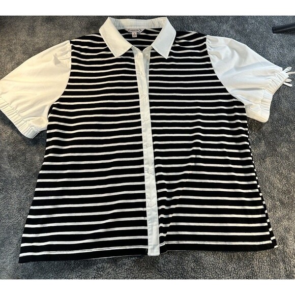 Nanette Nanette Lepore Womens Stripe Top Size XL - Picture 3 of 8